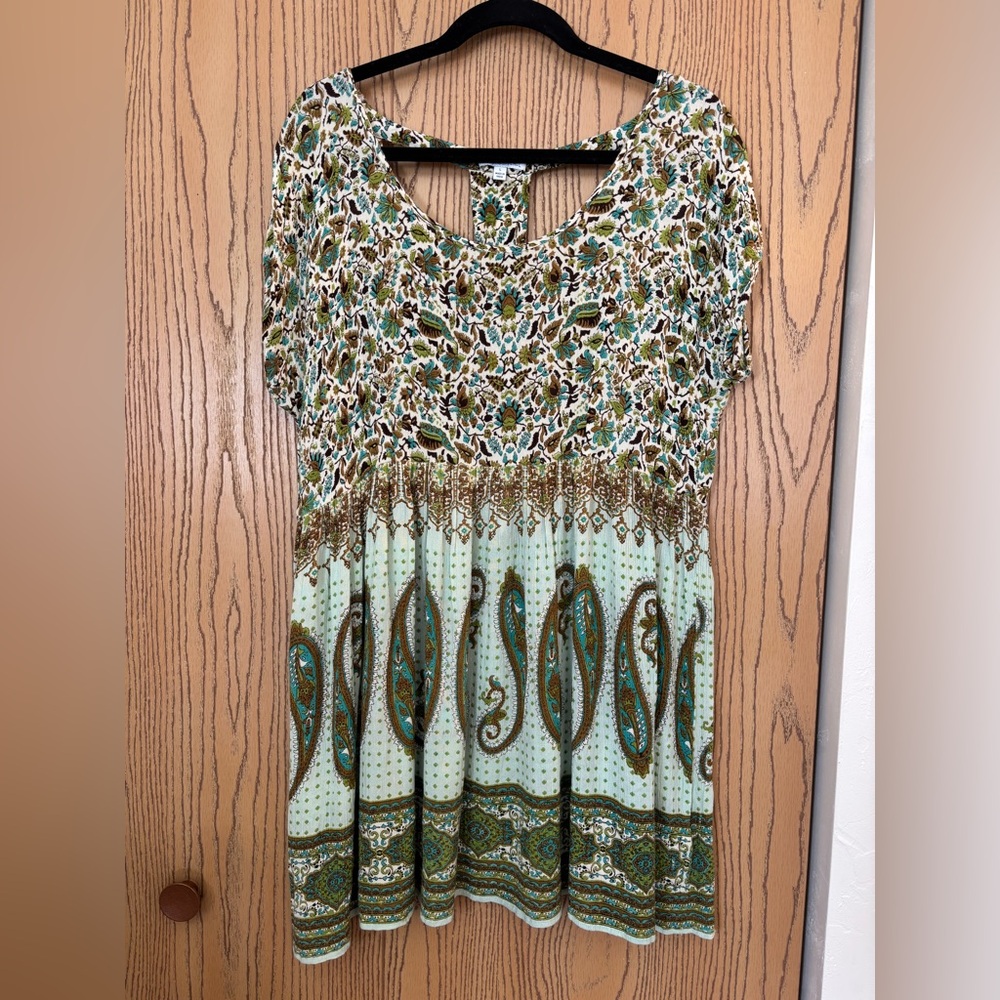 Rare Patrons of Peace Rayon Mini Dress